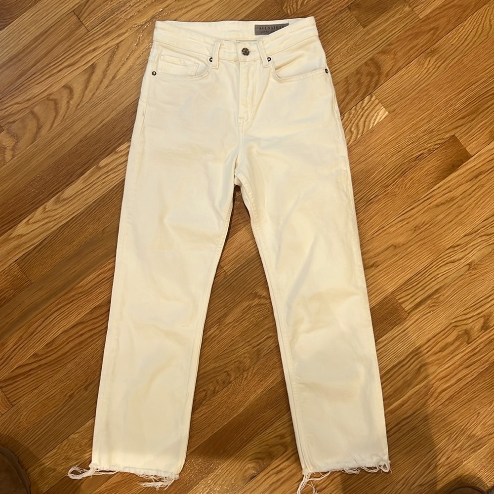 Euc All Saints White Cutoff Denim